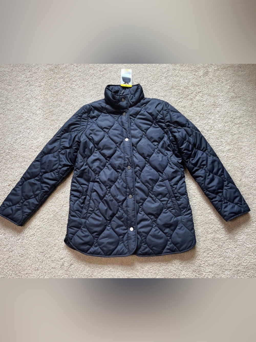 32 Degrees Women's Quilted Puffer Jacket in Navy size S